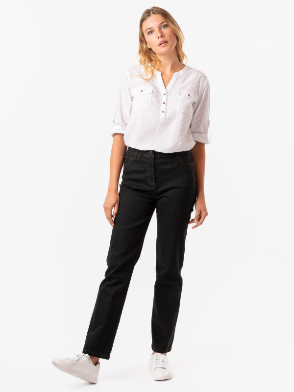 Jean droit foncé femme | MaBoutiquePlus