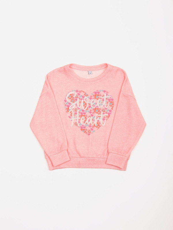 Sweat fille texte strass | MaBoutiquePlus
