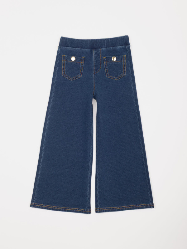 Pantalon fille effet denim bootcut | MaBoutiquePlus