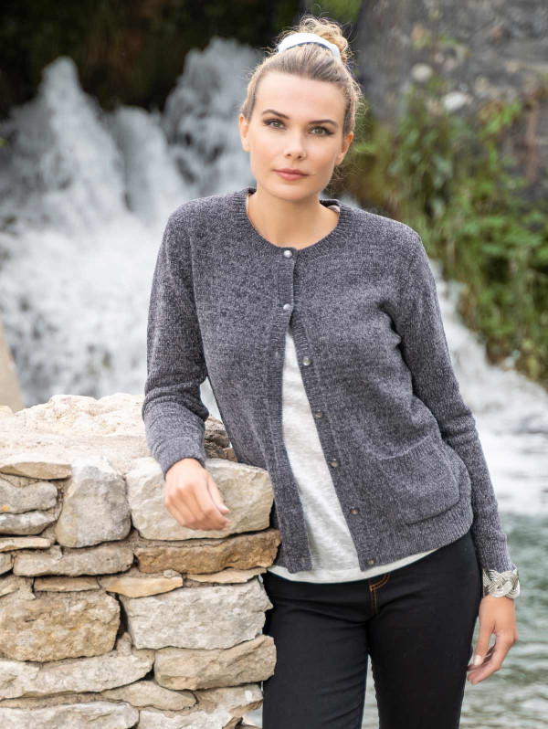 Gilet femme maille chenille | MaBoutiquePlus