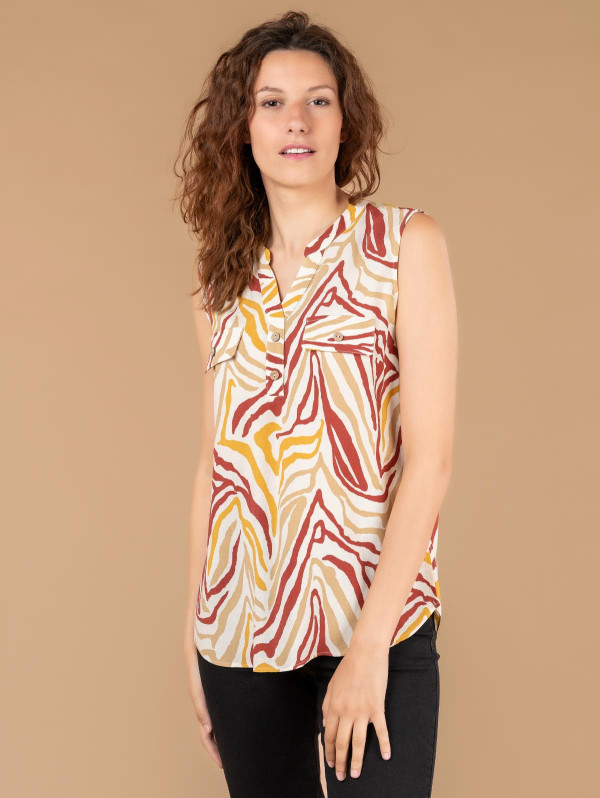 Top femme imprimé zèbre | MaBoutiquePlus