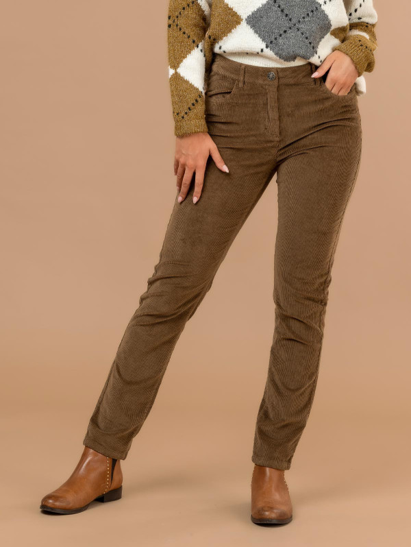 Pantalon femme velours côtelé | MaBoutiquePlus