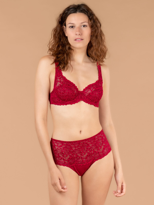 Soutien-gorge femme dentelle grandes feuilles | MaBoutiquePlus