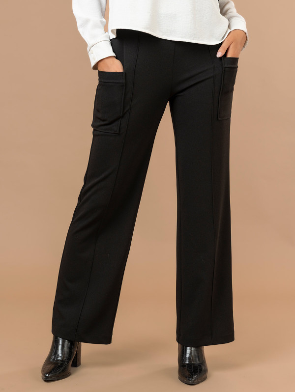 Pantalon femme scuba crêpe fantaisie | MaBoutiquePlus
