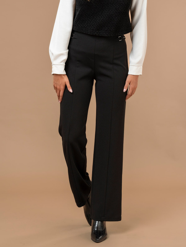 Pantalon femme scuba crêpe fantaisie | MaBoutiquePlus