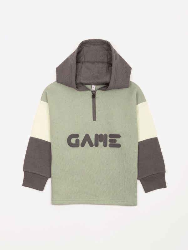Sweat à capuche tricolore "Game" | MaBoutiquePlus