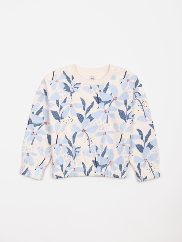 Sweat fille imprimé fleuri | MaBoutiquePlus