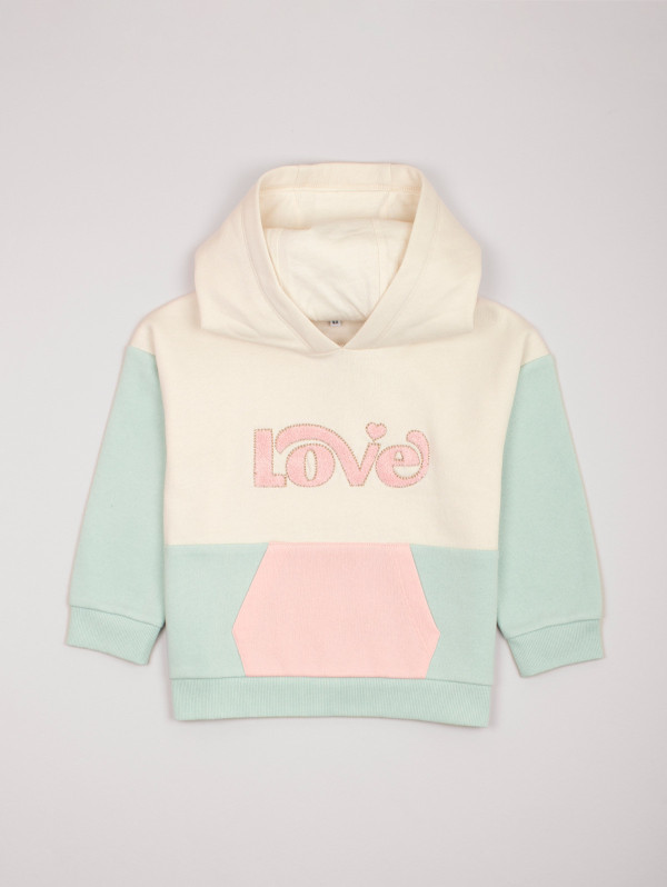 Sweat à capuche fille "Love" | MaBoutiquePlus