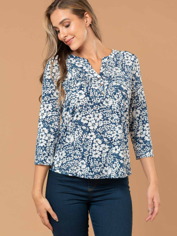 Top femme imprimé marguerites | MaBoutiquePlus
