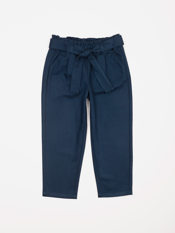 Pantalon fille ceinture nouée | MaBoutiquePlus