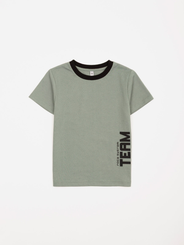 Tee-shirt garçon texte relief "Team"| MaBoutiquePlus