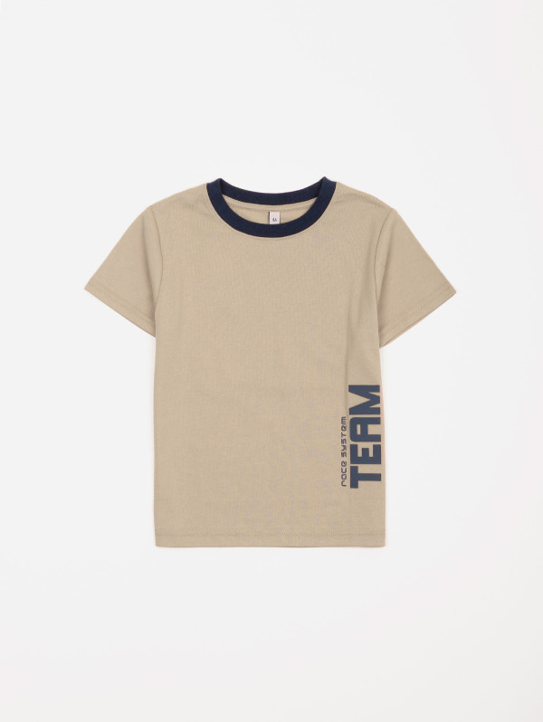 Tee-shirt garçon texte relief "Team"| MaBoutiquePlus