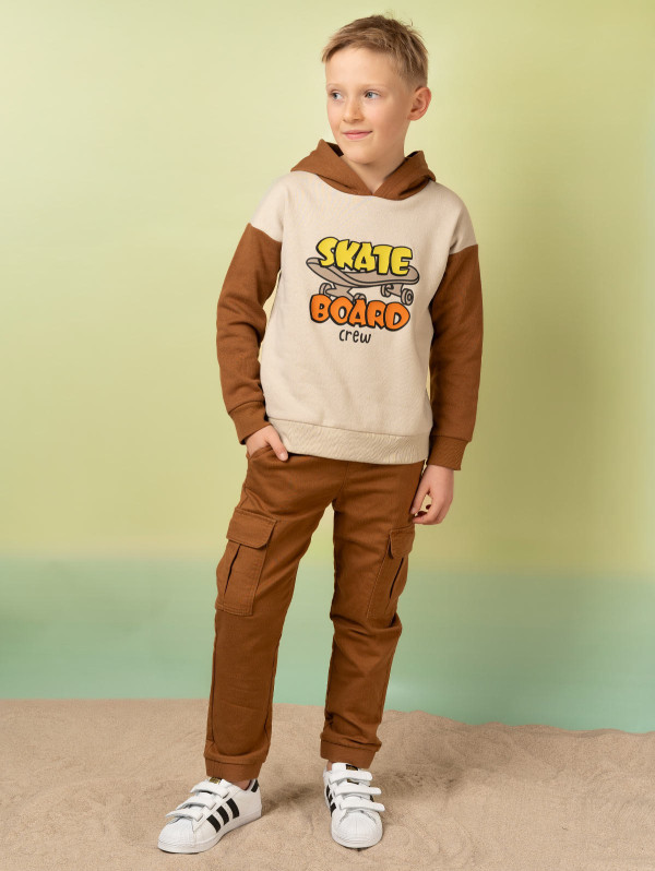 Pantalon garçon poches cargo | MaBoutiquePlus