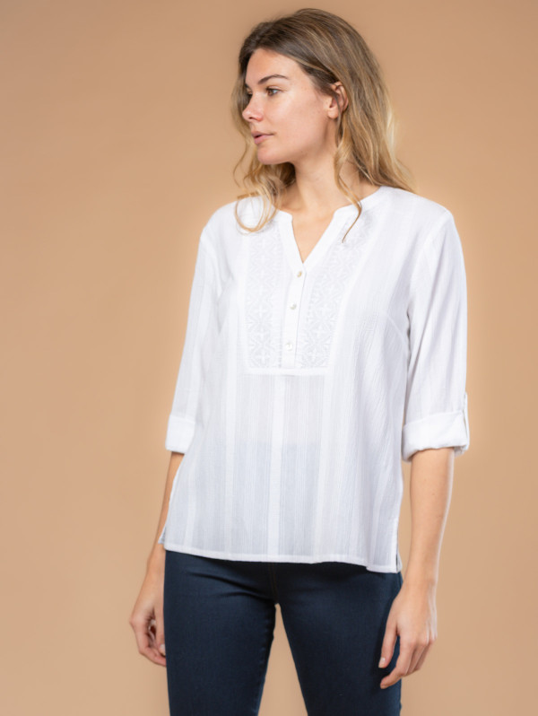 Blouse femme jacquard fantaisie | MaBoutiquePlus