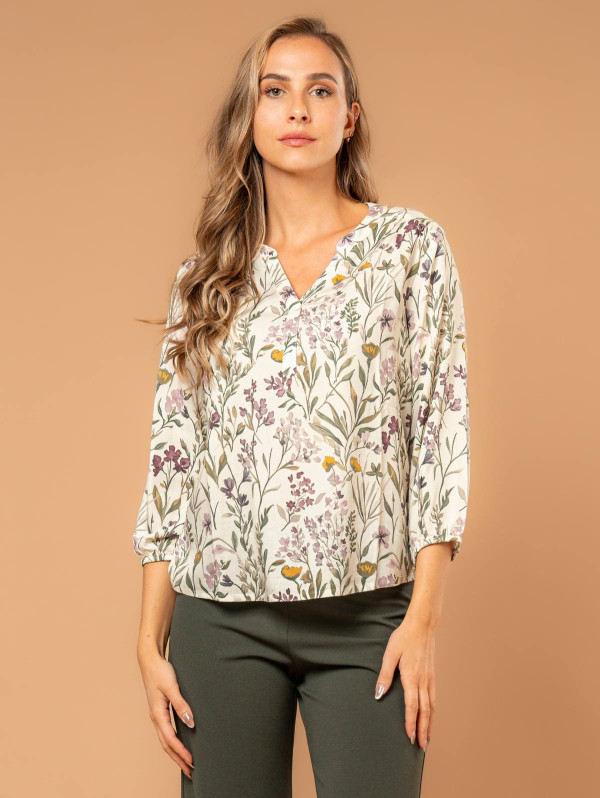 Blouse femme viscose imprimé fleuri | MaBoutiquePlus