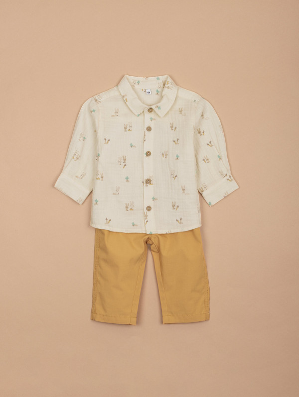 Ensemble chemise lapins pantalon | MaBoutiquePlus