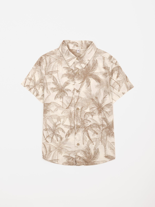 Chemise garçon imprimé palmiers | MaBoutiquePlus