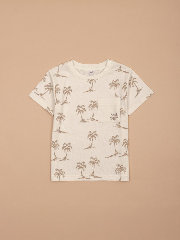 Tee-shirt garçon imprimé palmiers | MaBoutiquePlus