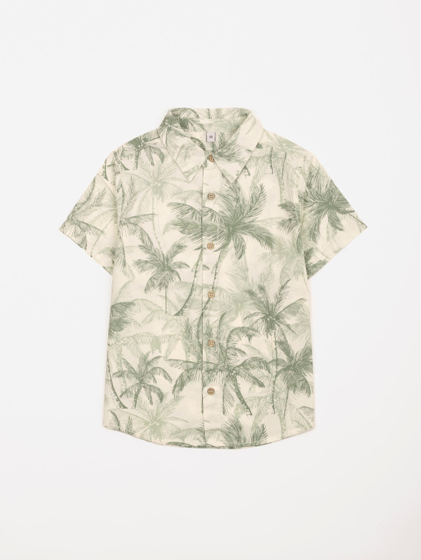 Chemise garçon imprimé palmiers | MaBoutiquePlus