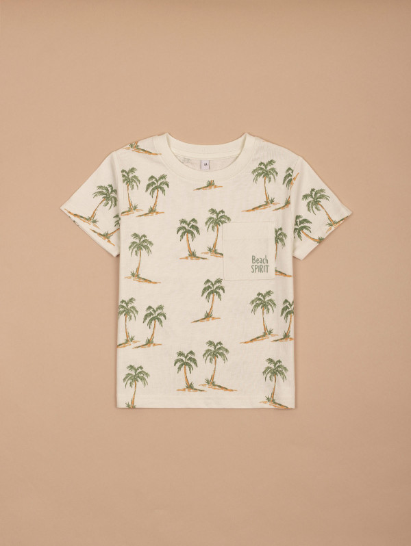 Tee-shirt garçon imprimé palmiers | MaBoutiquePlus
