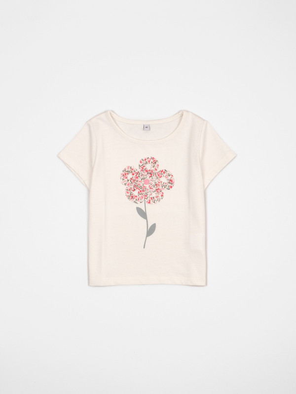 Tee-shirt fille fleur liberty | MaBoutiquePlus