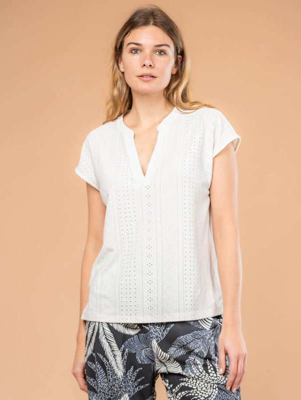 Top femme maille ajourée | MaBoutiquePlus