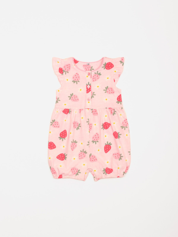 Combishort bébé-fille imprimé fraises | MaBoutiquePlus