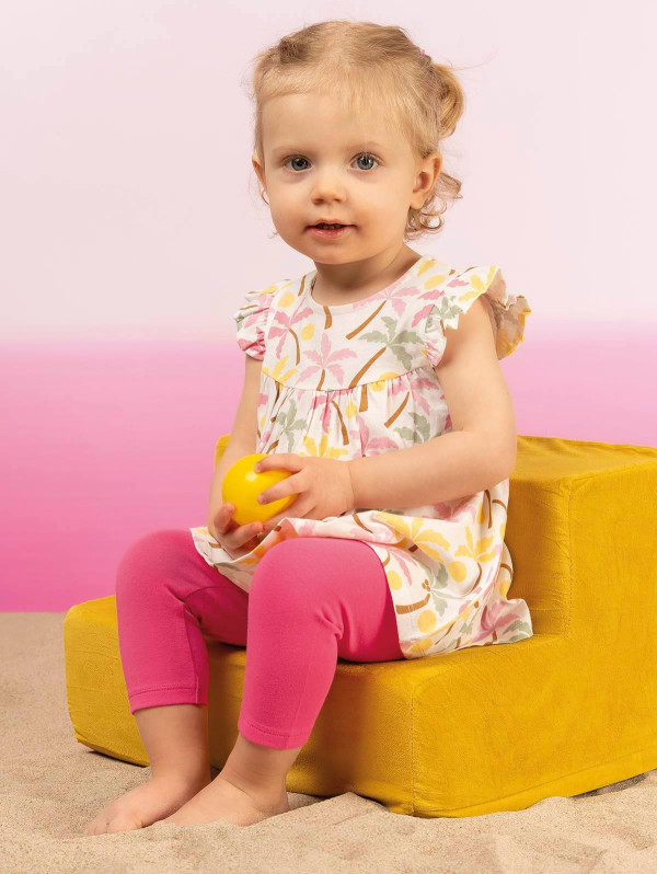 Ensemble bébé-fille tunique palmiers legging | MaBoutiquePlus
