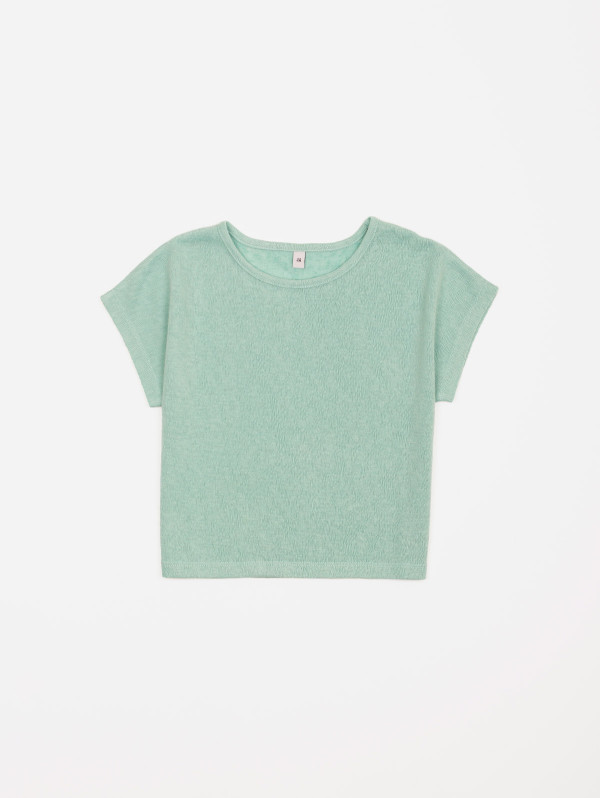 Tee-shirt fille maille effet lin | MaBoutiquePlus