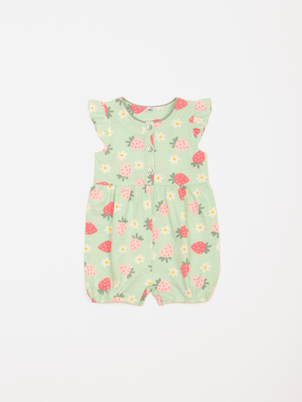Combishort bébé-fille imprimé fraises | MaBoutiquePlus