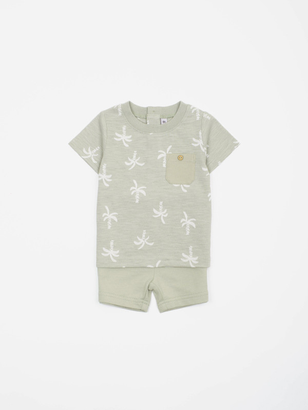 Ensemble bébé-garçon tee-shirt short palmiers | MaBoutiquePlus