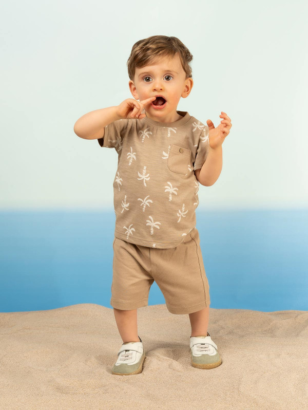 Ensemble bébé-garçon tee-shirt short palmiers | MaBoutiquePlus
