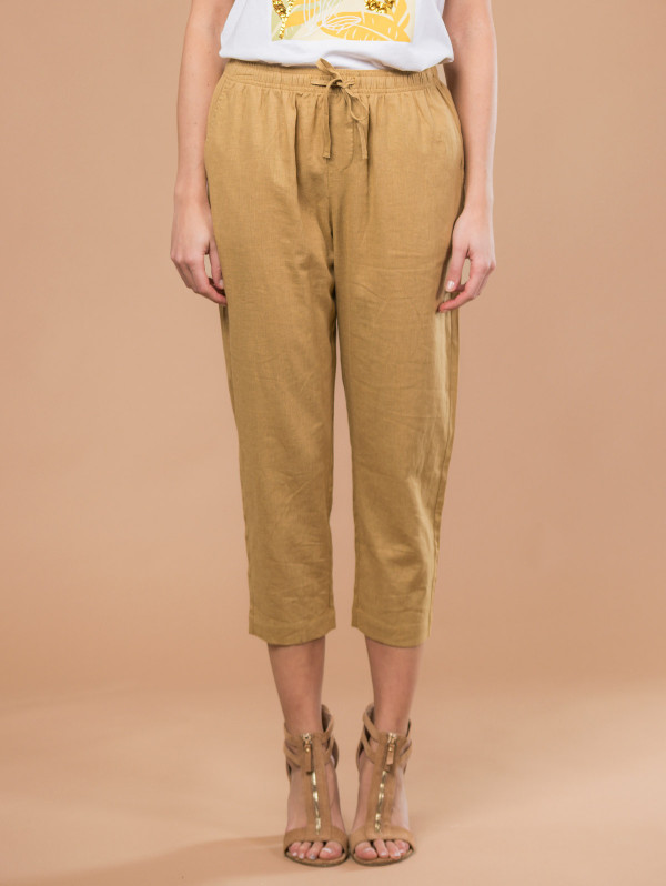Pantalon léger lin viscose | MaBoutiquePlus