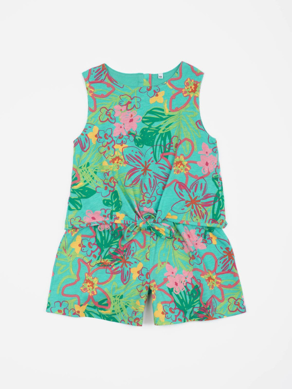 Combishort fille imprimé tropical | MaBoutiquePlus