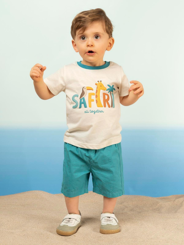 Ensemble bébé-garçon tee-shirt short safari | MaBoutiquePlus