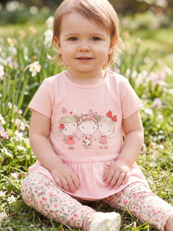 Ensemble bébé-fille tunique filles legging liberty | MaBoutiquePlus