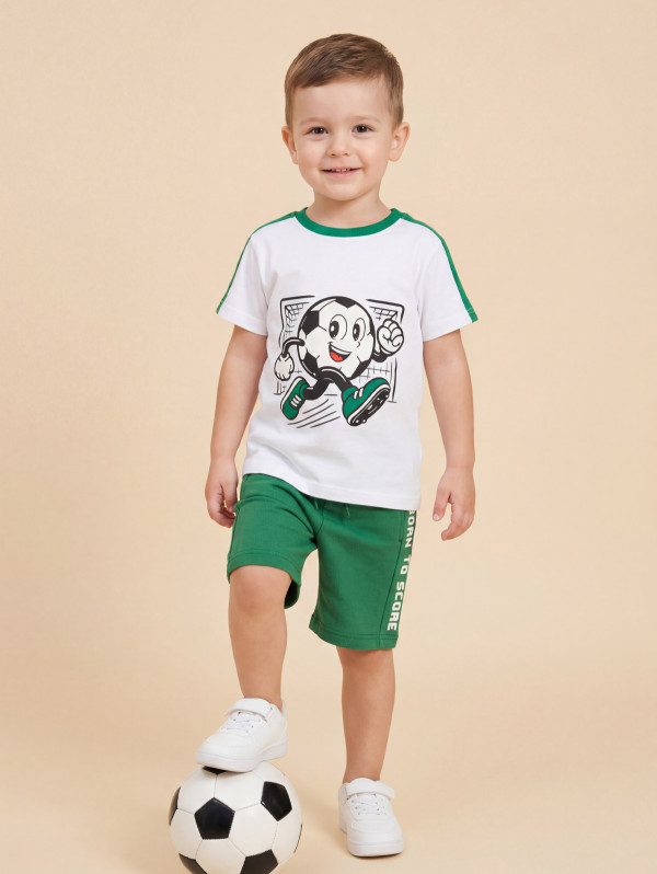 Tee-shirt garçon cartoon ballon de foot | MaBoutiquePlus