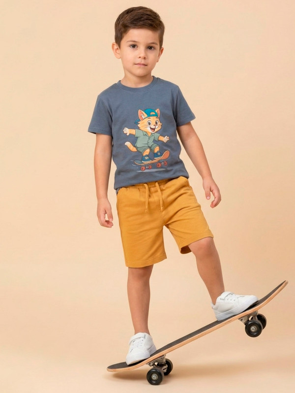 Tee-shirt garçon chat skater | MaBoutiquePlus