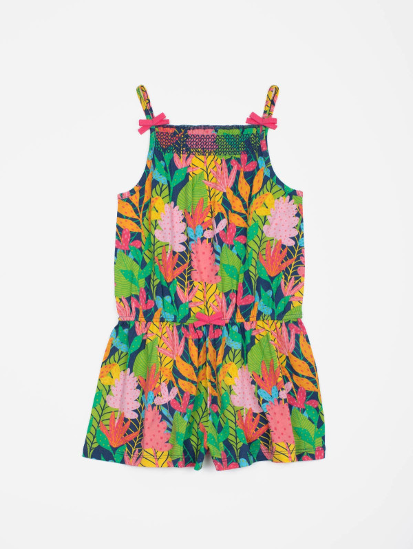 Combishort fille imprimé feuillage | MaBoutiquePlus