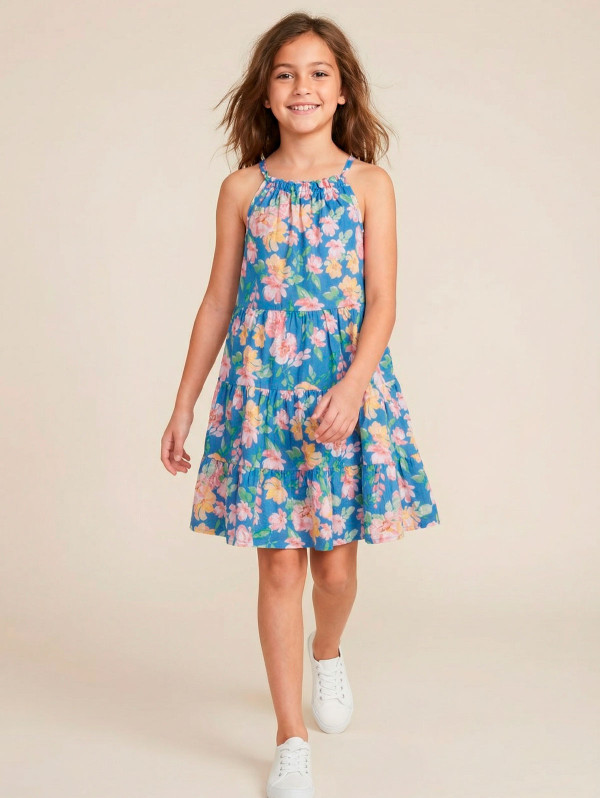 Robe fille imprimé fleuri | MaBoutiquePlus