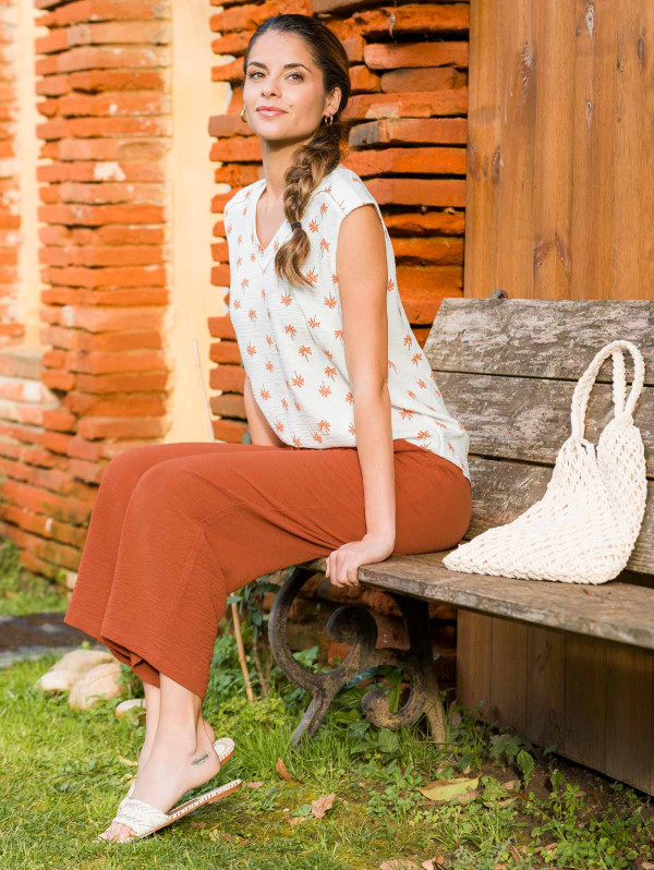 Pantalon large fluide femme | MaBoutiquePlus