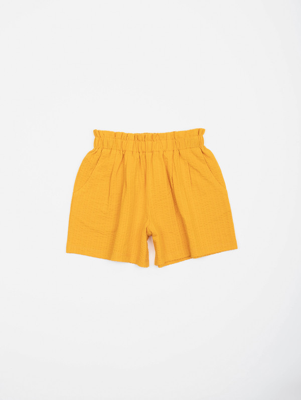 Short fille maille gauffrée | MaBoutiquePlus