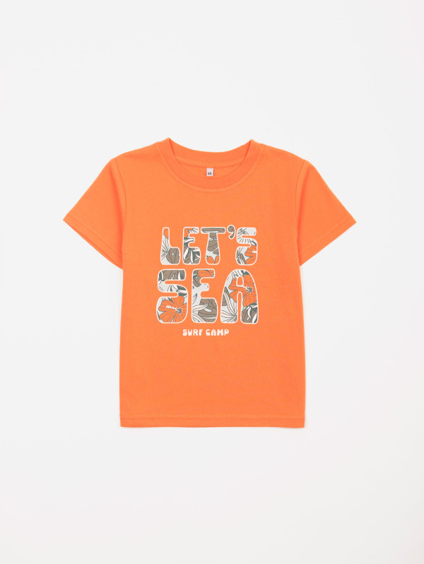 Tee-shirt garçon texte tropical | MaBoutiquePlus