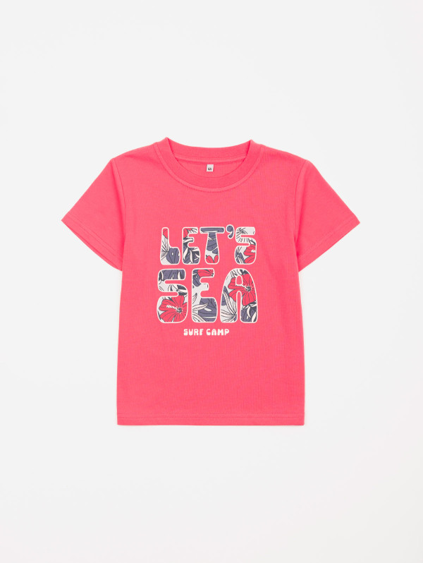 Tee-shirt garçon texte tropical | MaBoutiquePlus