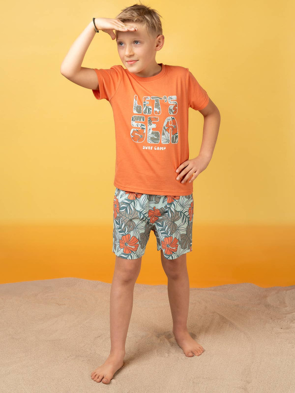 Short de bain garçon imprimé tropical | MaBoutiquePlus