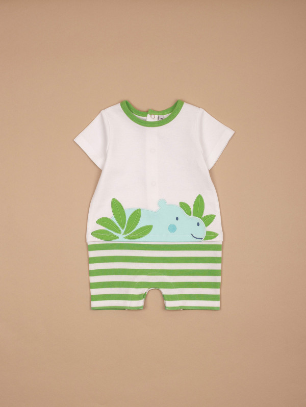 Combishort rayé bébé-garçon hippo | MaBoutiquePlus