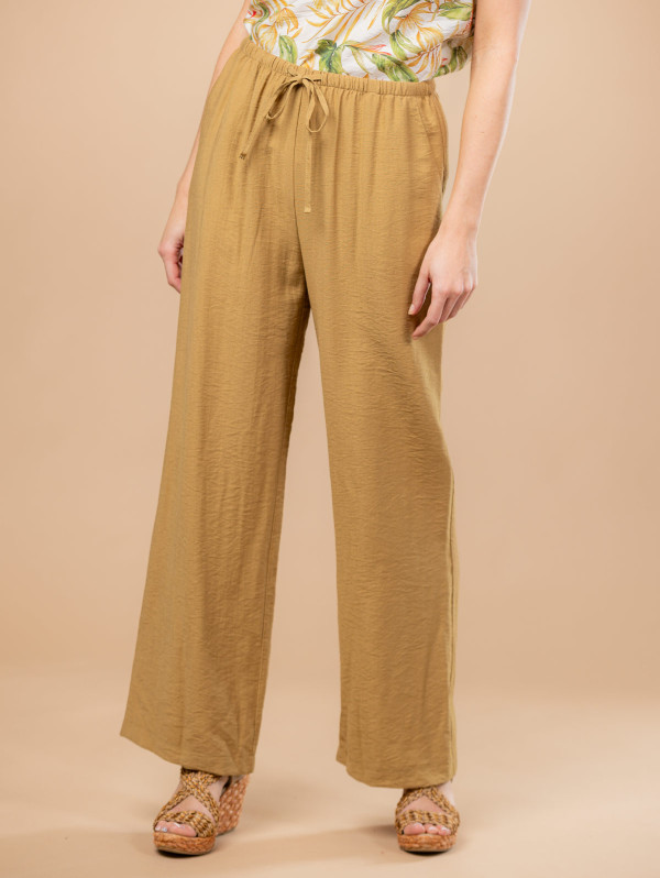 Pantalon large femme effet froissé | MaBoutiquePlus