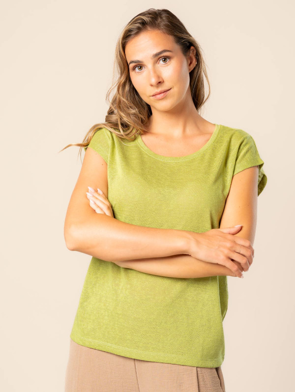Top femme maille effet lin | MaBoutiquePlus