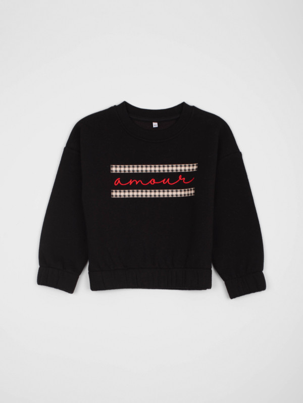 Sweat fille amour motif fantaisie | MaBoutiquePlus