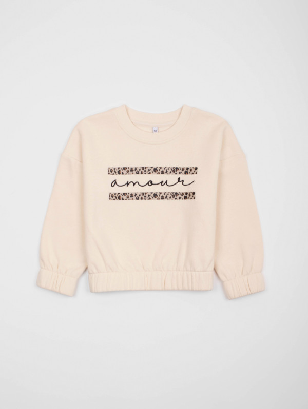Sweat fille amour motif fantaisie | MaBoutiquePlus